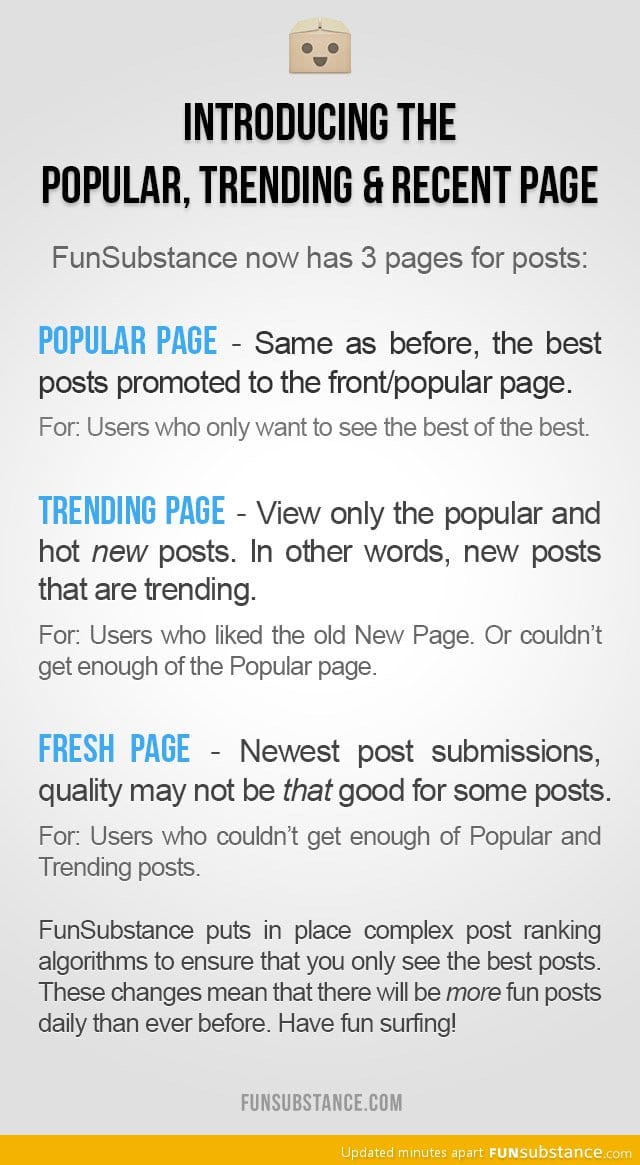 Introducing the Popular, Trending & Fresh page