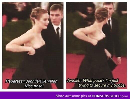 Jennifer Lawrence's nice pose