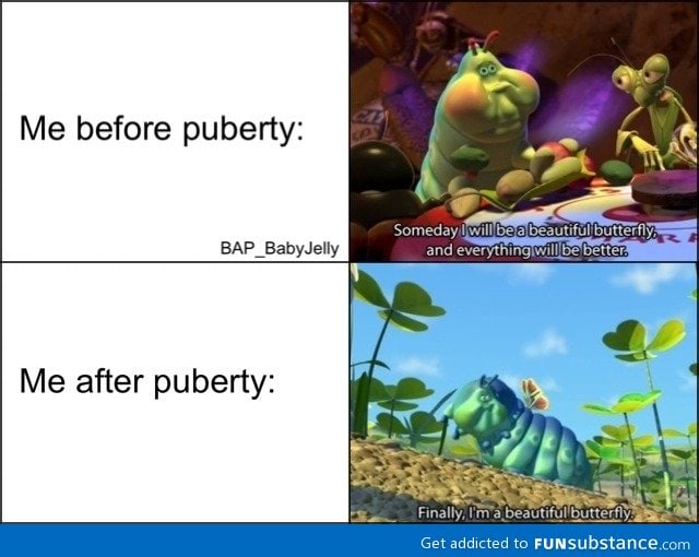 Before and after puberty