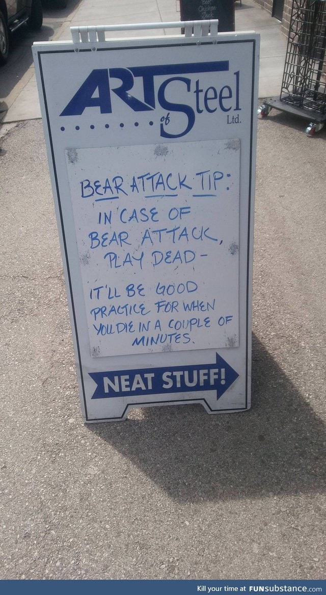 Beware of bears