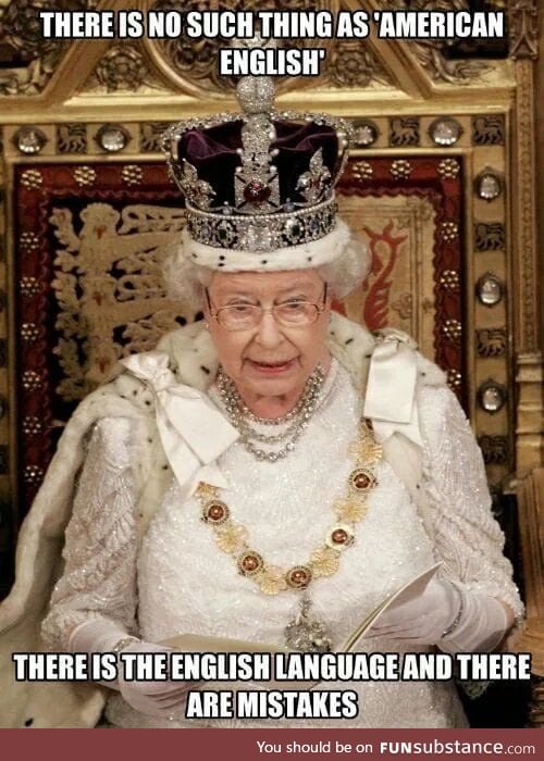 You got served, USA. God bless the Queen!