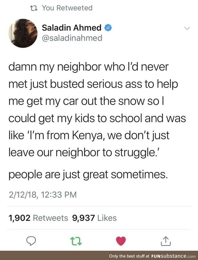 Won't you be my neighbour?