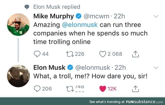 Just Elon Musk being Elon Musk