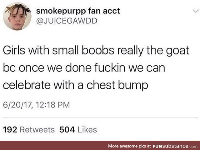 Small boobs are the best