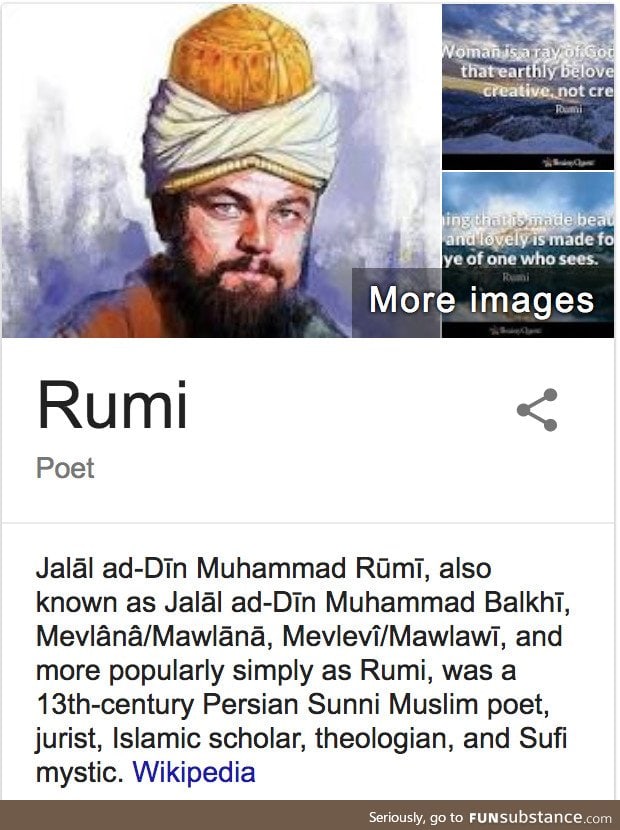Am I crazy or does this pic of Rumi look like Leo Dicaprio?!