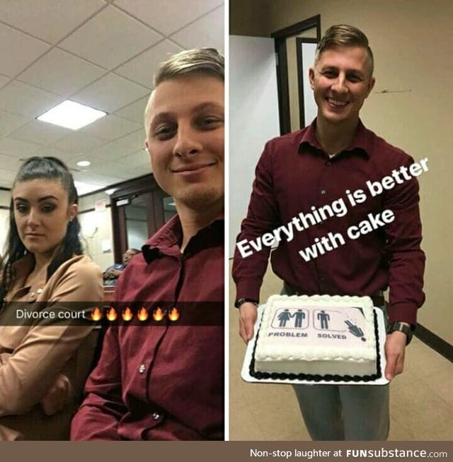 Everything is better with cake