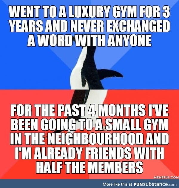 Never going back to a high-class gym after this experience