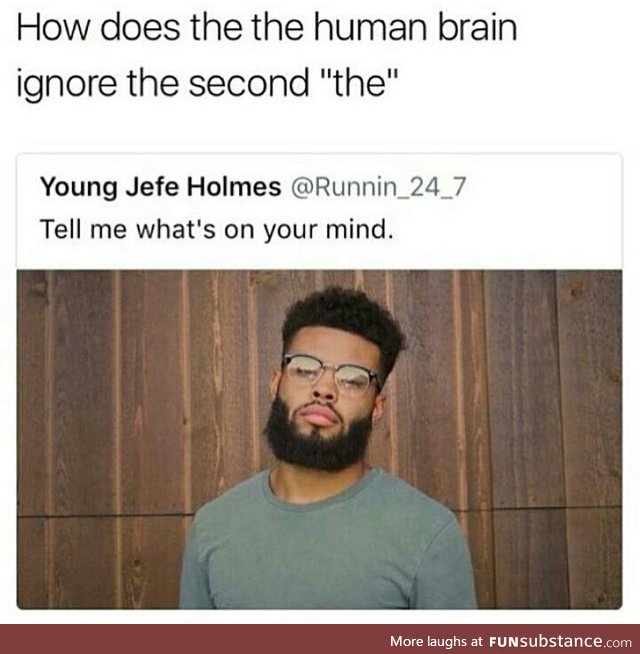 How doe the brain ignore the title?