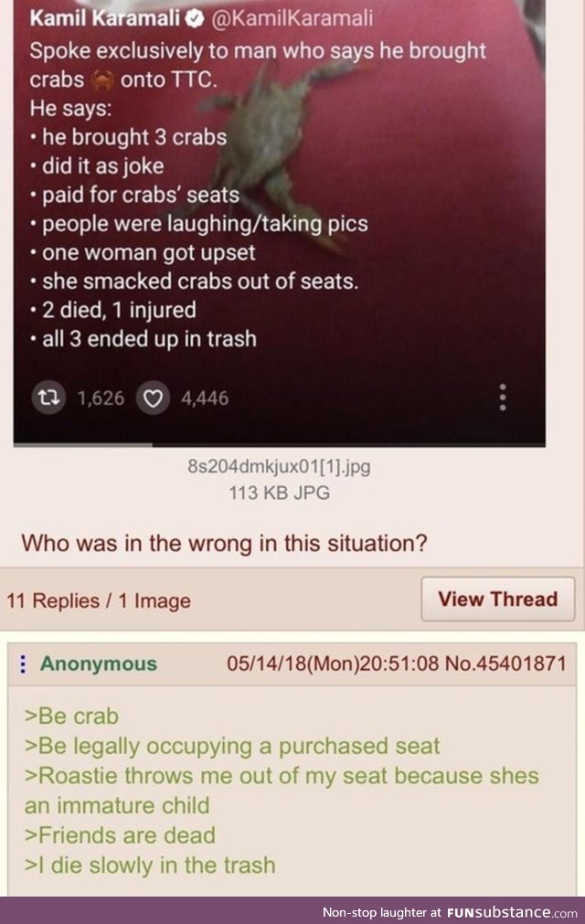 Anon is a crab