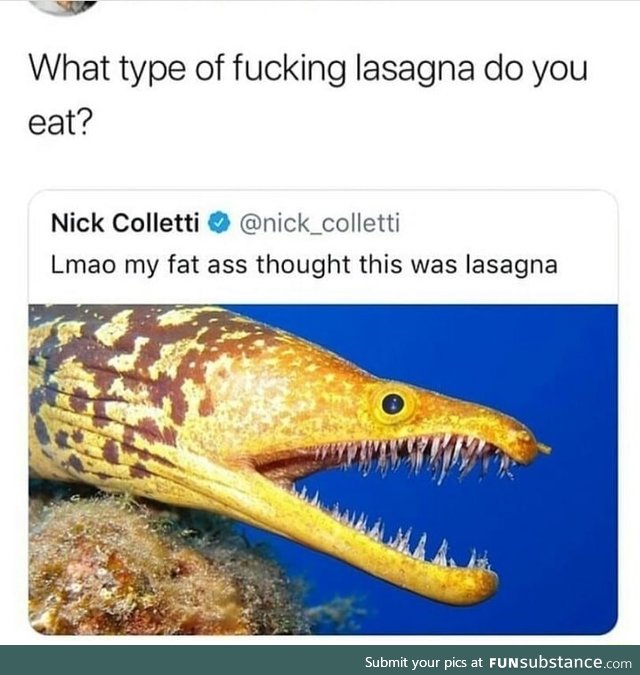 Scary lasagna