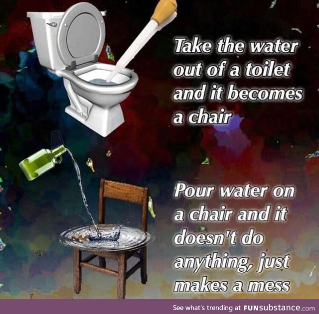 Toilet vs chair