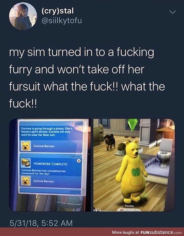 Furry in Sims