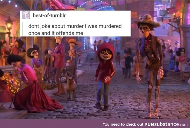 Don't joke about murder