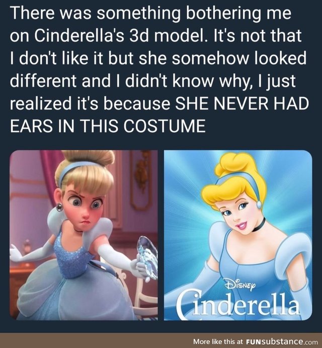 Cinderella never had ears - FunSubstance
