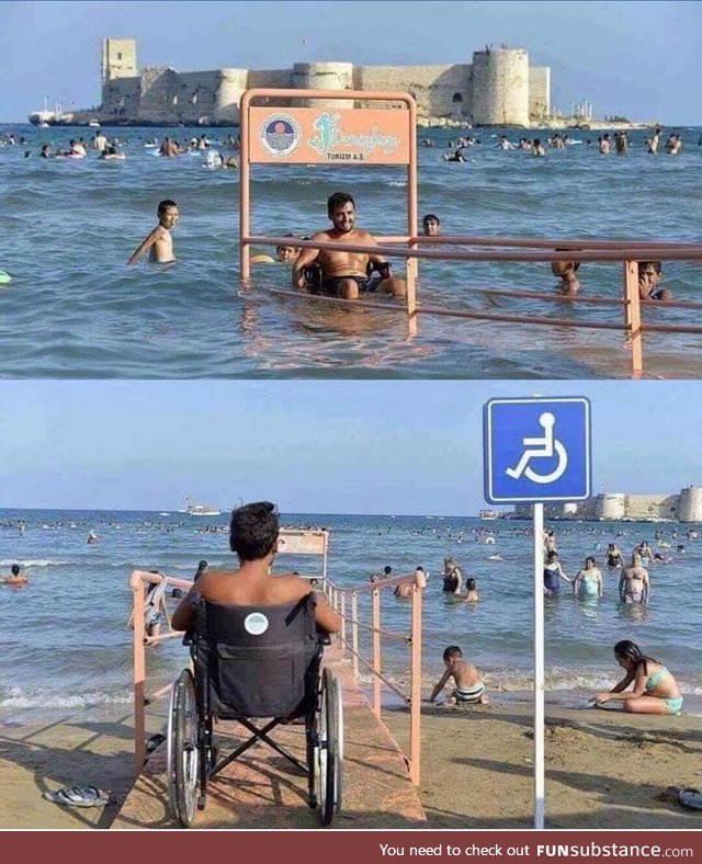 Beach for the handicap
