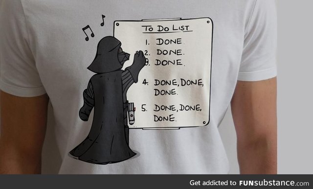 Star Wars to Do List. Or "My dad thinks he's pretty funny for making this"