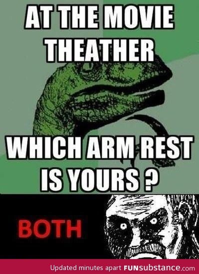 Movie theater arm rest