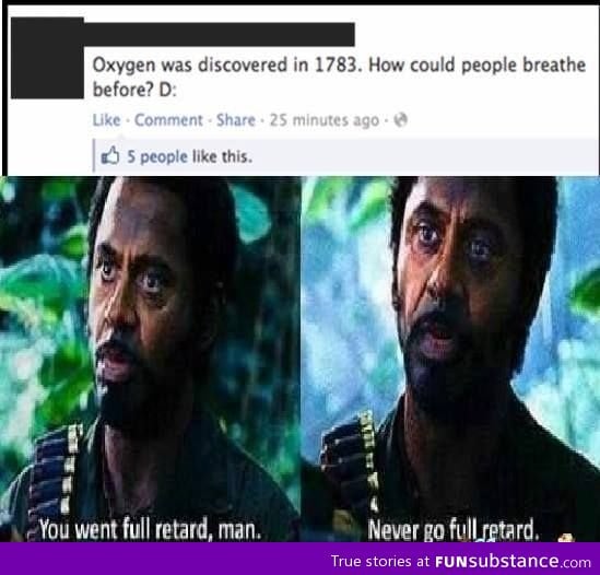Oxygen was discovered in 1783?
