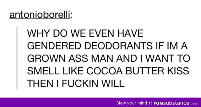 Male/female deodorants