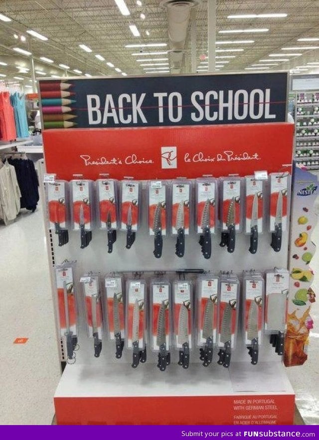 So let's go back to school!