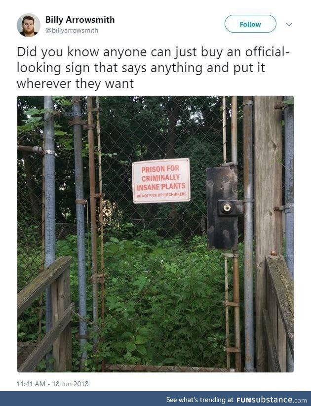 Your own official sign