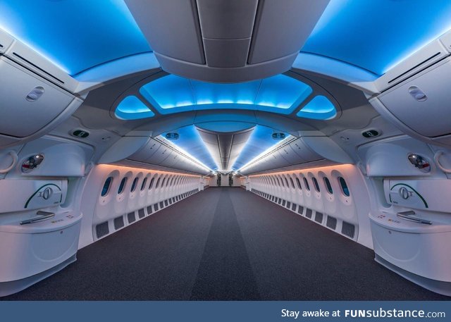 An empty Boeing 787