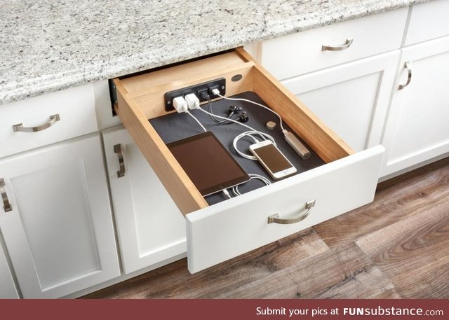 If you are looking for a new project for your DIY ambitions - the Charging Drawer