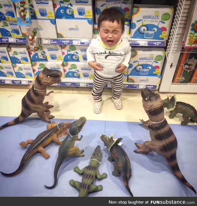When you take your kid to the toy store