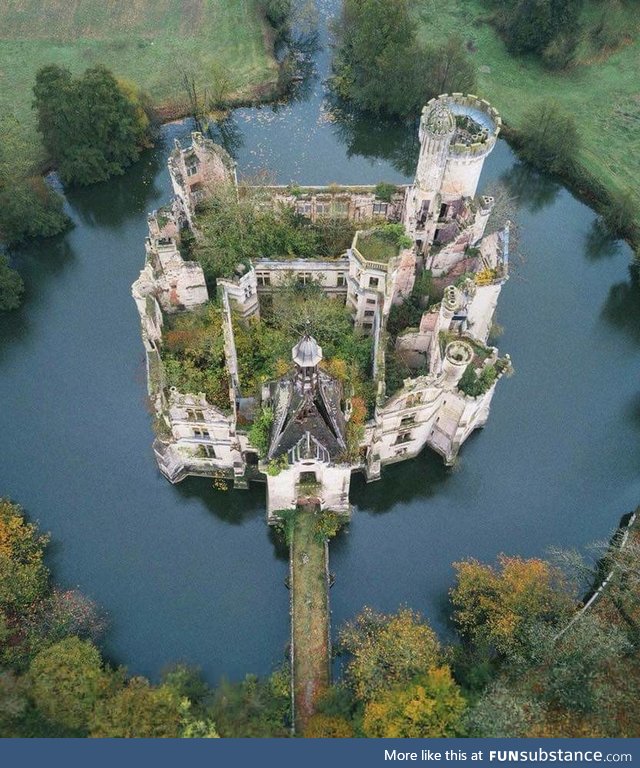 This abandoned French castle.