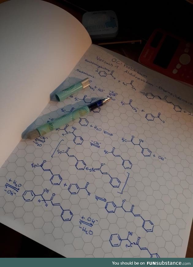 This hexagonal graph paper for organic chemistry