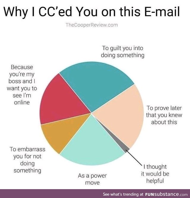 Why I CC'ed you in the email