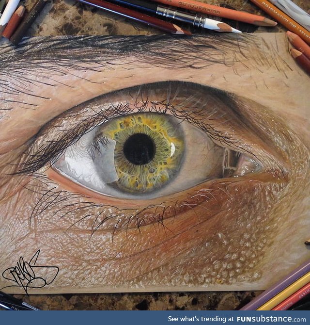 Color pencil drawing by a 19 year old
