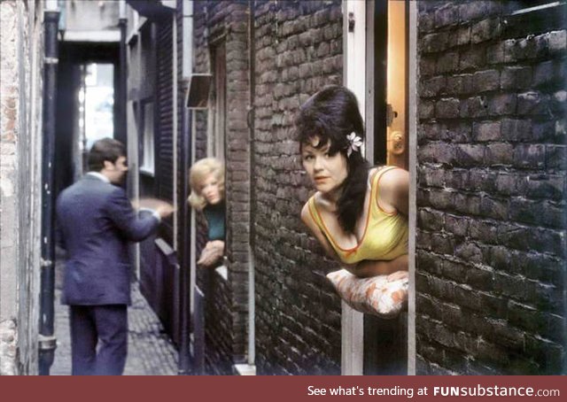 The Red Light District in Amsterdam, 1968