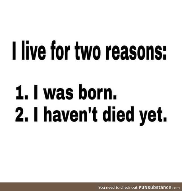 What's your reason?