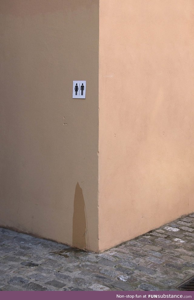 Unisex restroom for urgent cases