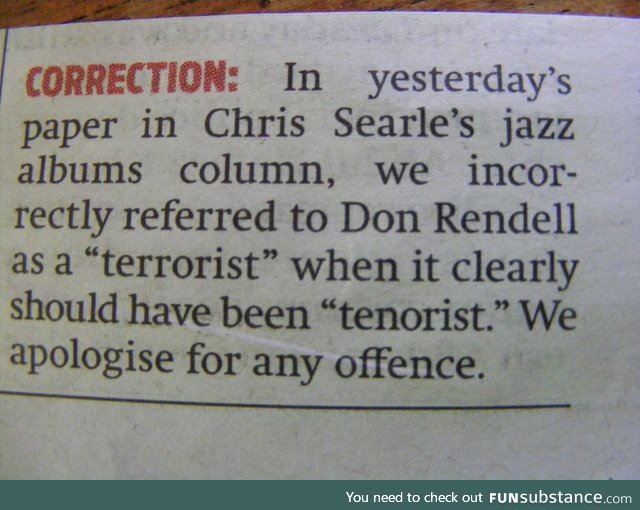 A jazzy terrorist