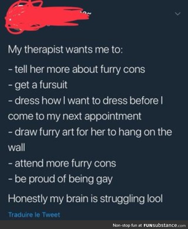 Furry therepist