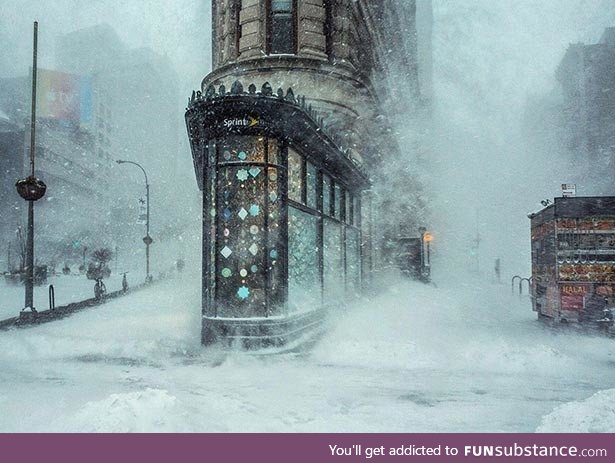 New York during a blizzard
