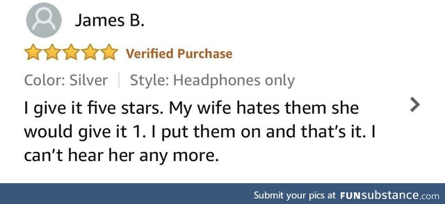 I found the key to life in a review for headphones