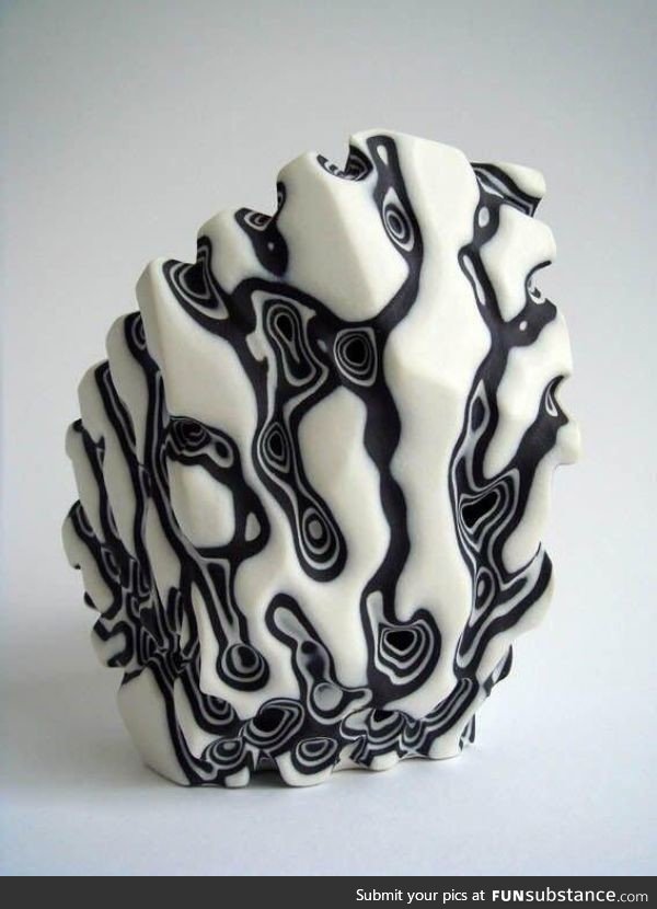 Sandblasted porcelain