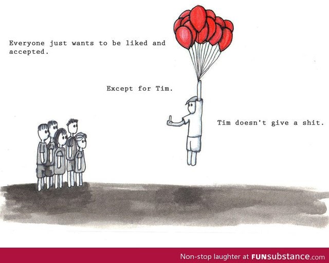 Tim doesn't give a shit
