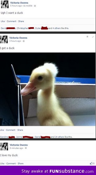 I want a duck