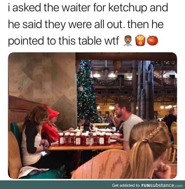 Ketchup hogging