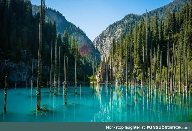 Lake kaindy , kazakhstan