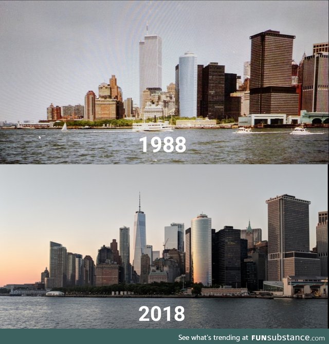 30 years difference in Lower Manhattan