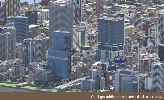 This is not real. This is a city made in Minecraft