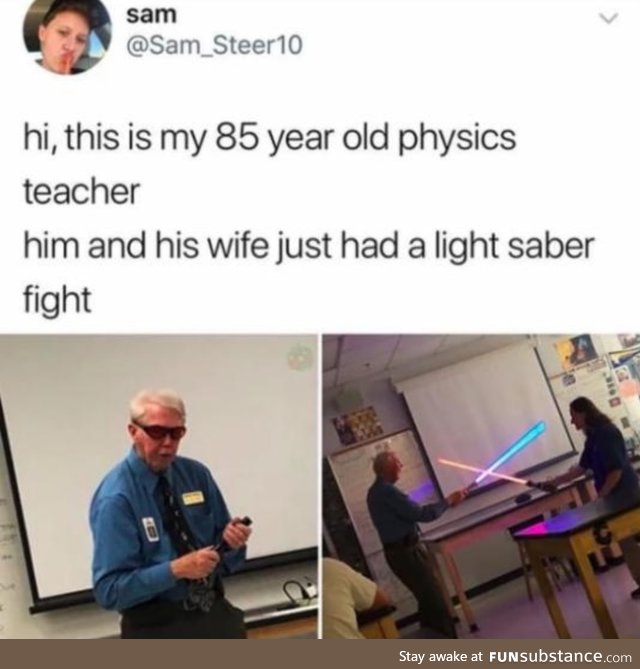 Light saber fight