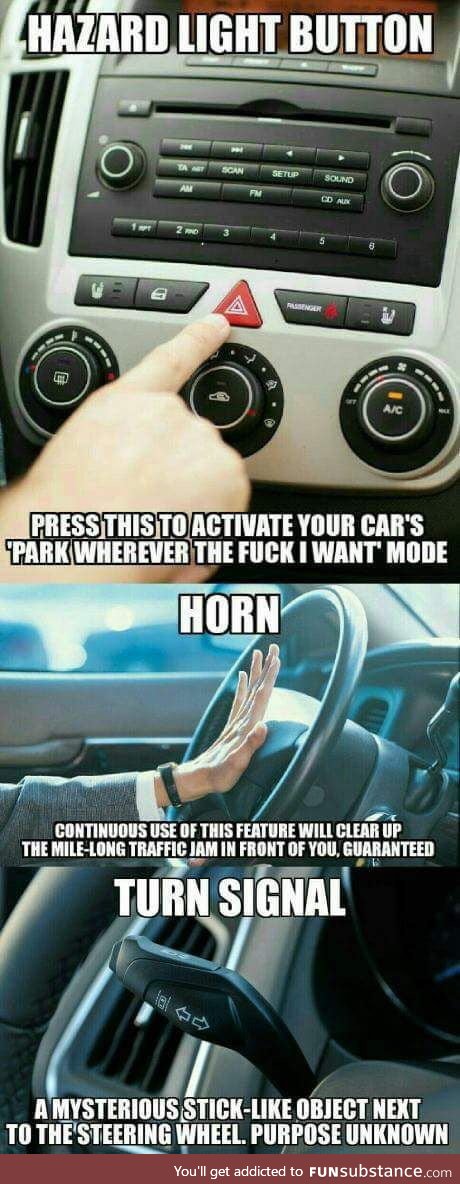 Typical guide for a BMW or Audi driver