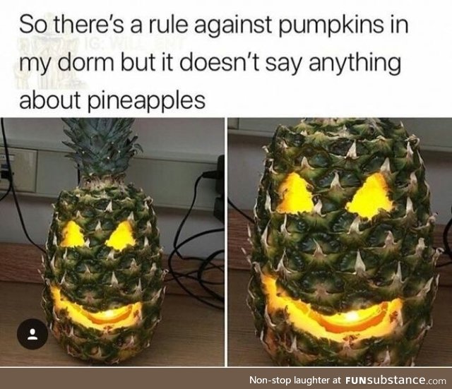 Nothing against pineapple