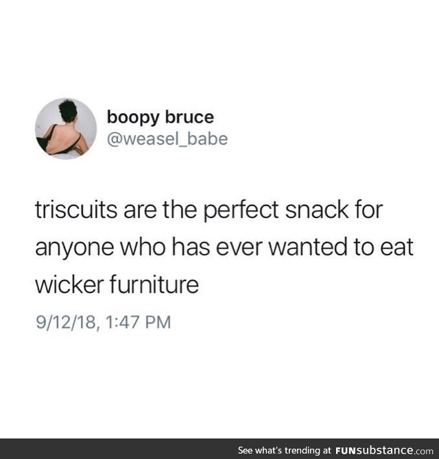 Triscuits are the perfect snack